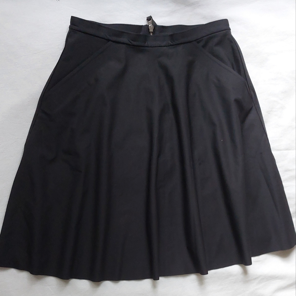 Lululemon Athletica Black Knee-Length A-Line Skirt